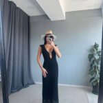 Black Knit Maxi Swim Cover-Up