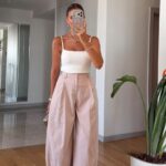 Pink Wide Leg Pants