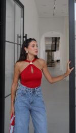 Red Sleeveless Top - Image 3
