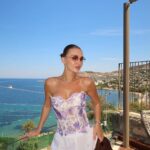 Purple Floral Mesh Corset Top