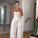White Wide Leg Pants