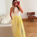 Yellow Drawstring Summer Harem Pants