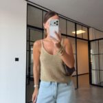 Gold Knit Tank Top