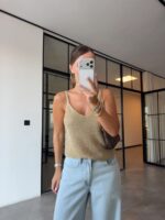 Gold Knit Tank Top