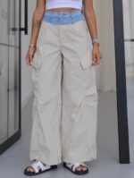 Beige Cargo Pants - Image 2