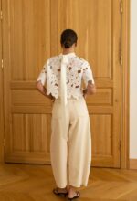 White Crochet Floral Lace Crop Top - Image 5