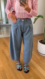 Wide Leg Light Blue Jeans - Image 2