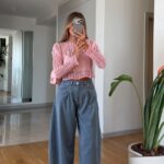 Wide Leg Light Blue Jeans