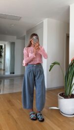 Wide Leg Light Blue Jeans