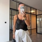 Black Knit Tank Top