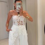 White Lace Strapless Corset