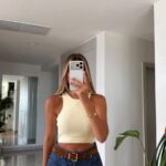 Butter Yellow Ribbed Crop Top