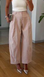 Pink Wide Leg Pants - Image 3