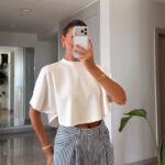 White Boxy Cropped Summer Top