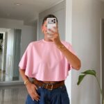 Pink Cropped Top