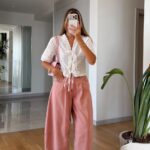 White Eyelet Tie Front Blouse
