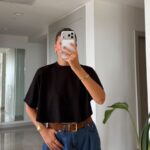 Black Boxy Cropped Top
