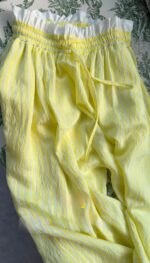 Yellow Drawstring Summer Harem Pants - Image 2