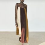 Colorblock Spaghetti Strap Maxi Dress