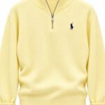 Ralph Lauren Yellow Quarter Zip Sweatshirt