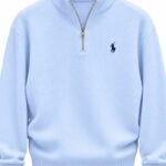 Ralph Lauren Blue Quarter Zip Sweatshirt