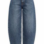High Waist Blue Balloon Jeans