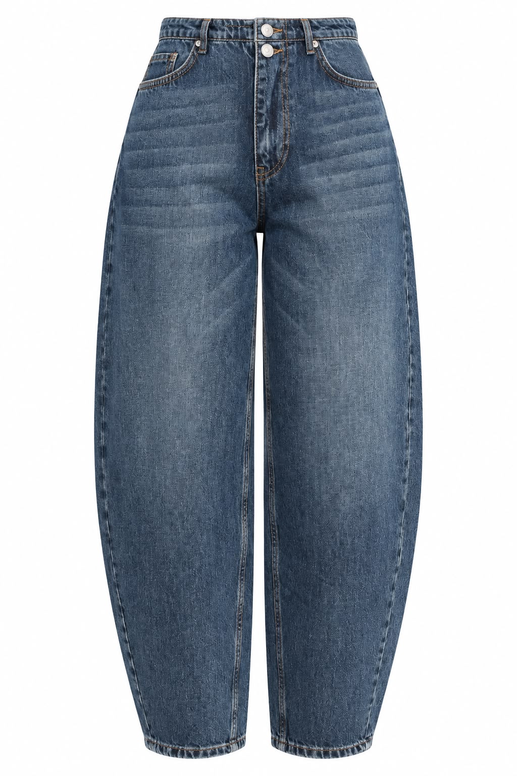 WhatsApp Image 2026-09-21 at 3.57.38 PM High Waist Blue Balloon Jeans - Image 1