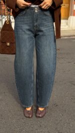 High Waist Blue Balloon Jeans - Image 2