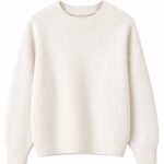 Cream Crewneck Knit Sweater