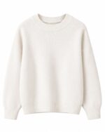 Cream Crewneck Knit Sweater