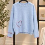 Aphrodite Light Blue Heart Sweater - Image 3