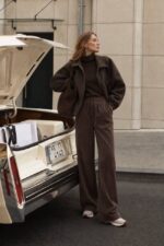 Brown Corduroy Wide Leg Pants - Image 2
