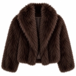 Brown Faux Fur Coat