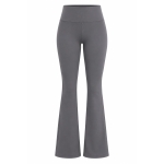 Gray High Waist Flared Pants