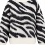 Black and White Zebra Print Sweater