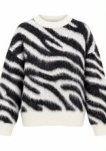 Black and White Zebra Print Sweater