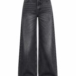 Black Wide Leg High Waist Jeans