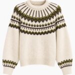 Cream Fair Isle Knit Sweater