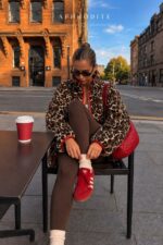 Leopard Print Fleece Zip Jacket - Image 3