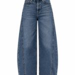 Wide Leg High Waist Blue Jeans