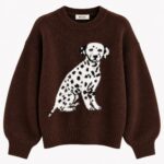 Bisou Brown Dalmatian Dog Sweater