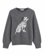Bisou Grey Dalmatian Dog Sweater
