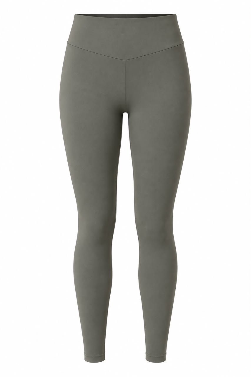 befe2ad0-d9ad-4d72-a6e0-78f7d5c2706a.jpeg High Waist Olive Green Tights - Image 1