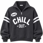 Black Chill Out Quarter Zip Sweatshirt